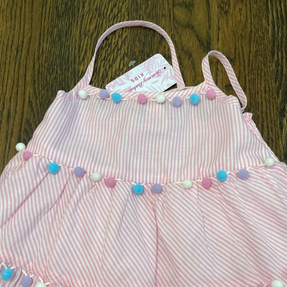 NWT Tommy Bahama Seersucker and PomPom Ball Dress size 4 - Picture 4 of 7